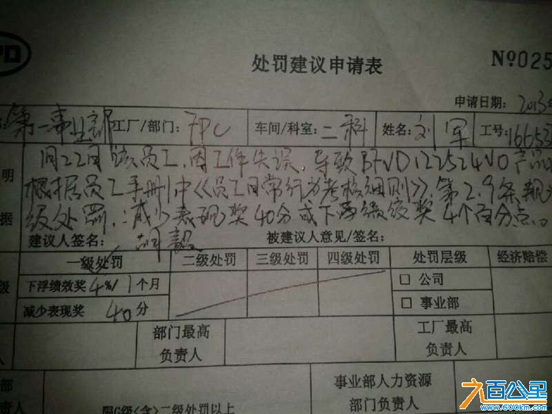 一级处罚，哈哈